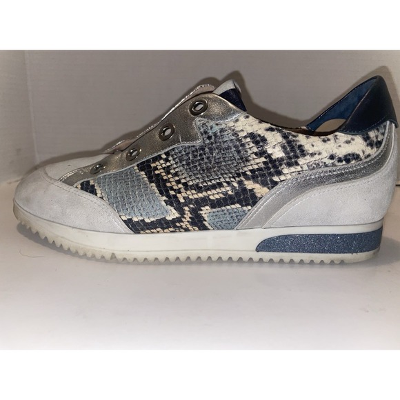 Softwaves Women's Python Print Sneaker Sz 8 Platform Arch Support No Laces, Zip - Picture 12 of 16